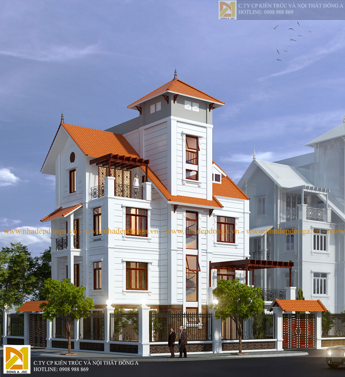 Thiết kế biệt thự hiện đại 4 tầng đẹp Thiet ke biet thu hien dai 4 tang dep /><br /><div style=