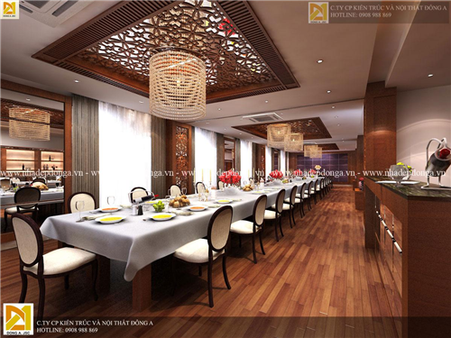 Thiết kế nội thất nhà hàng kết hợp cafe tuyệt đẹp NTNH - 208