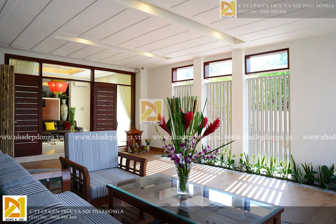 Phòng khách của biệt thự hiện đại 4 tầng Phong khach cua biet thu hien dai 4 tang
