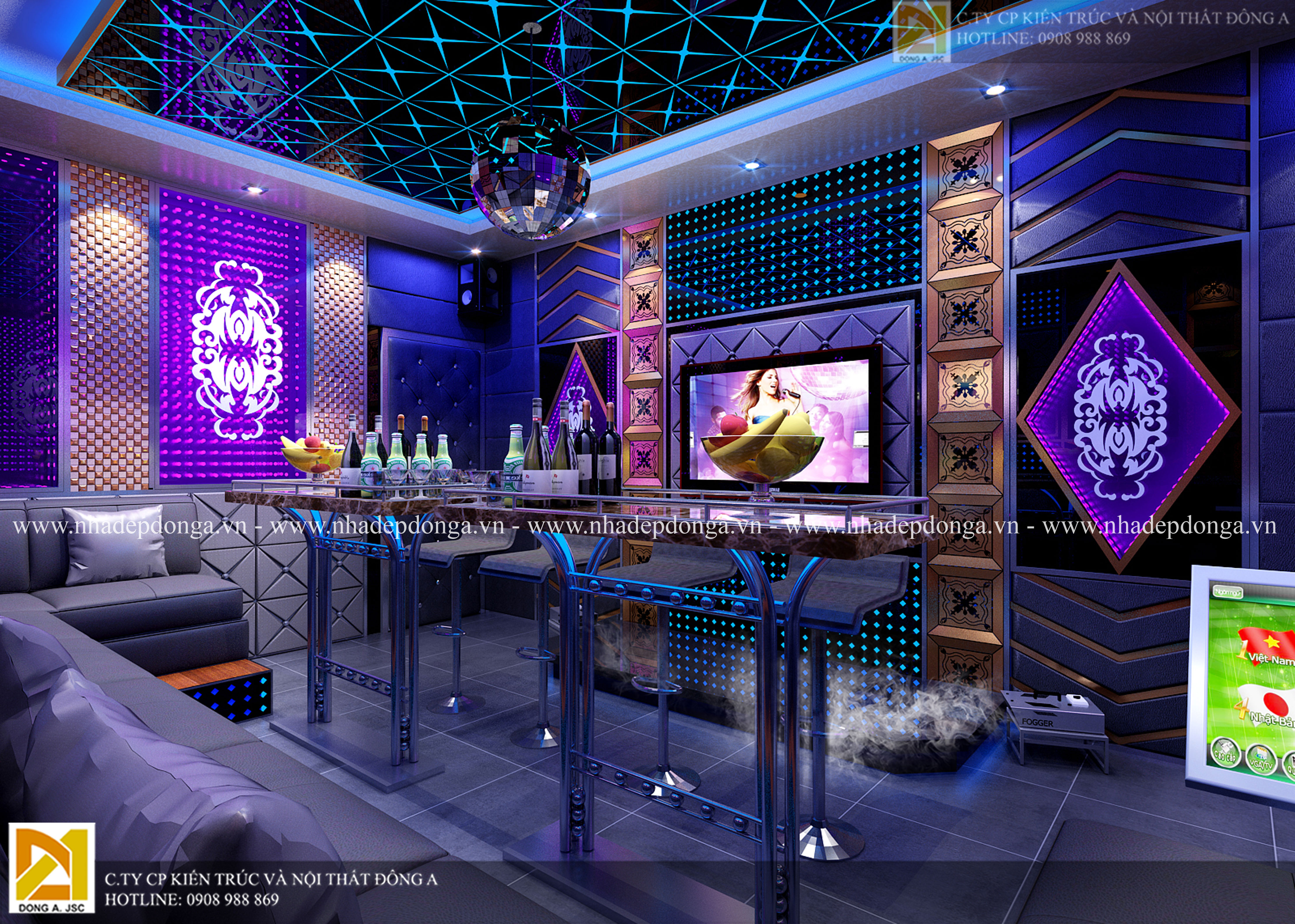 Thiết kế phòng karaoke đẹp