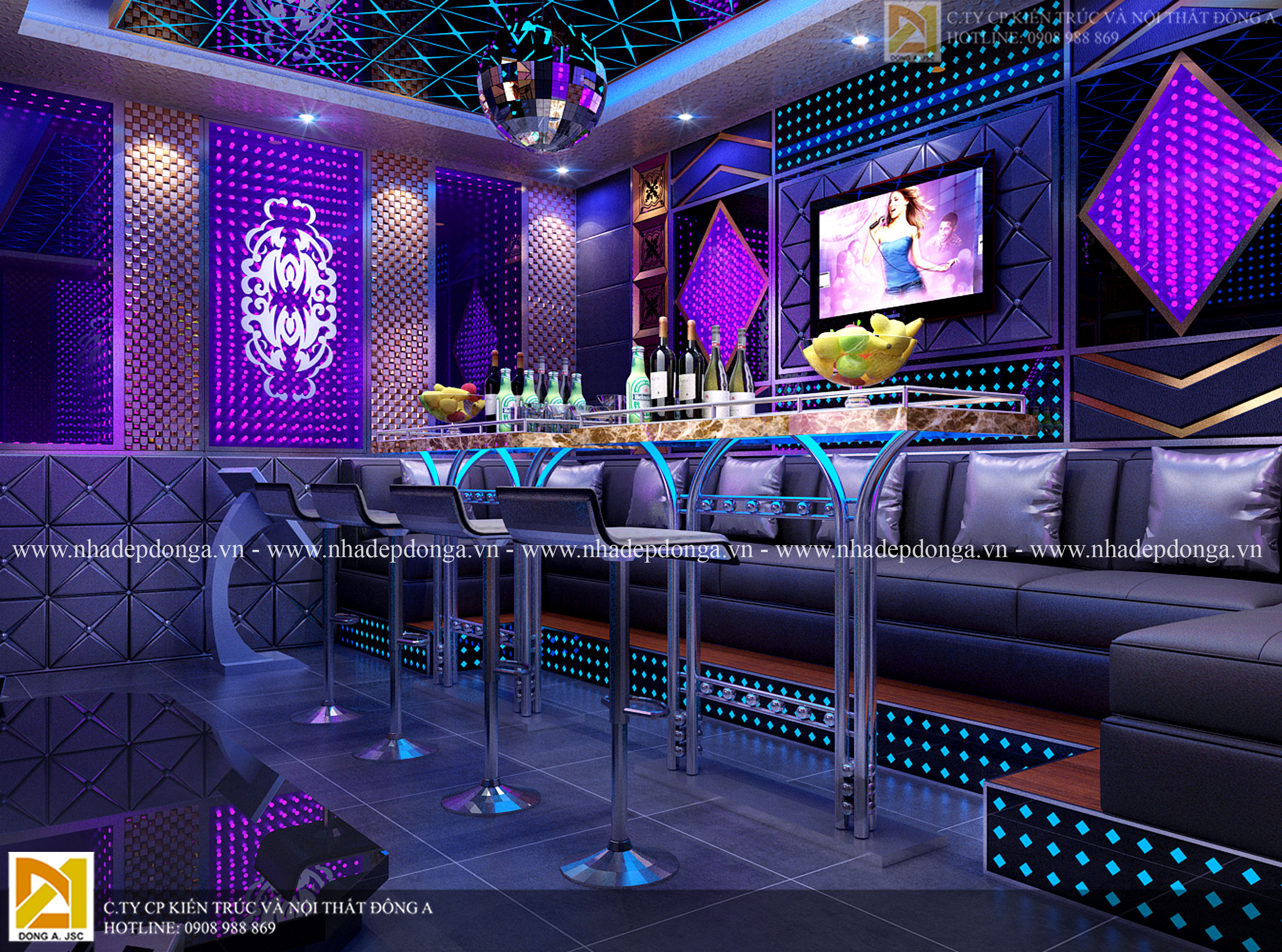 Thiết kế phòng karaoke đẹp